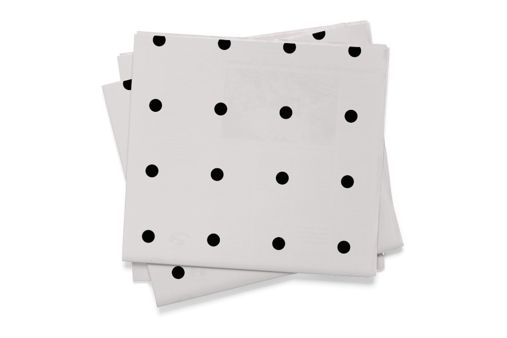 Newspaper 0672 — Top, stack mockup surface