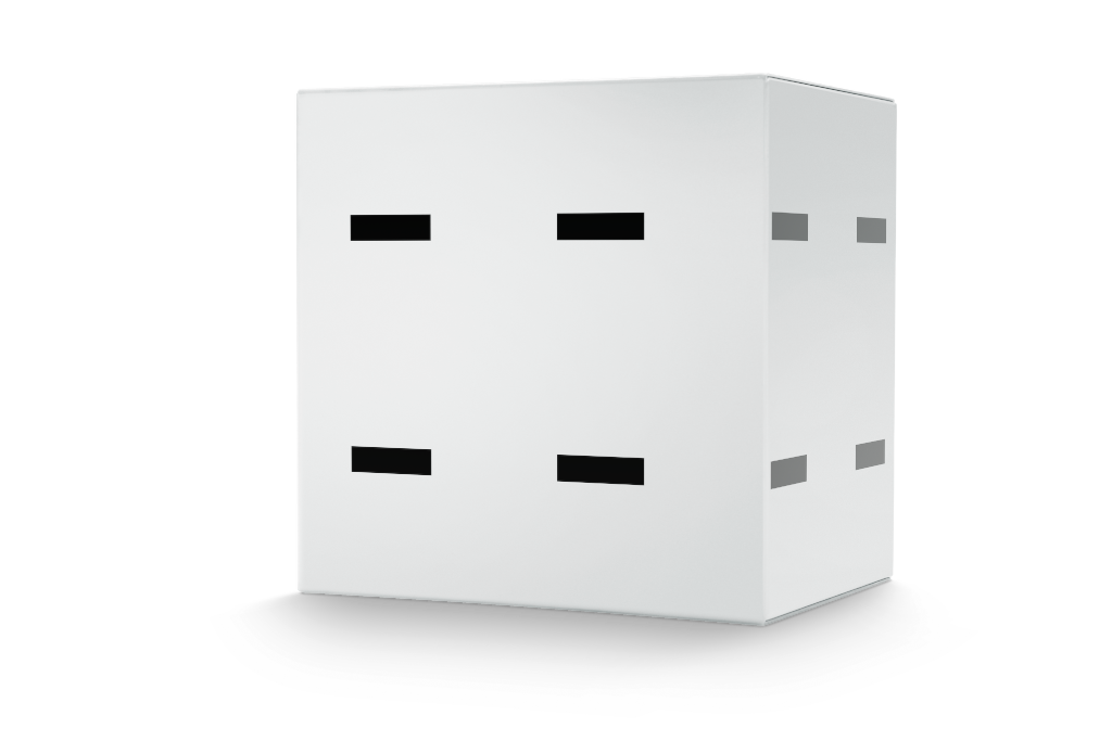 Box 0509 — Square, 3x depth mockup surface