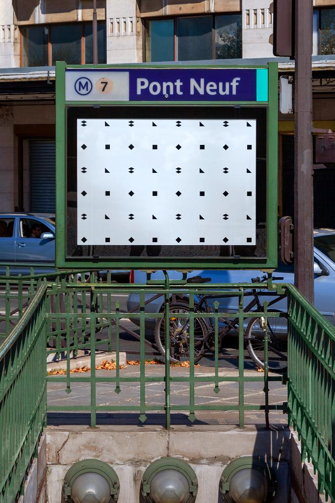 Poster 1891 — Subway mockup surface