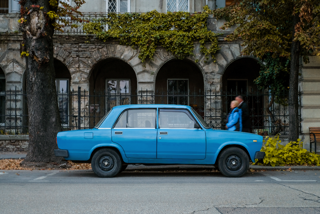 Car 2069 — Side mockup surface