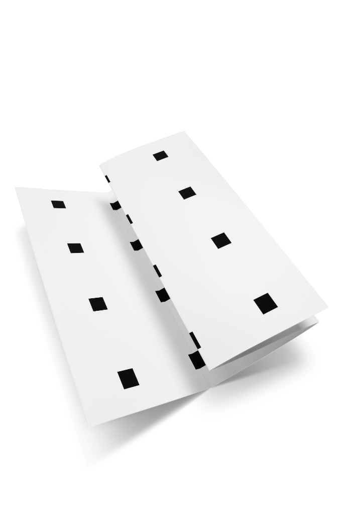 Brochure 0333 — Parallel fold, open mockup surface
