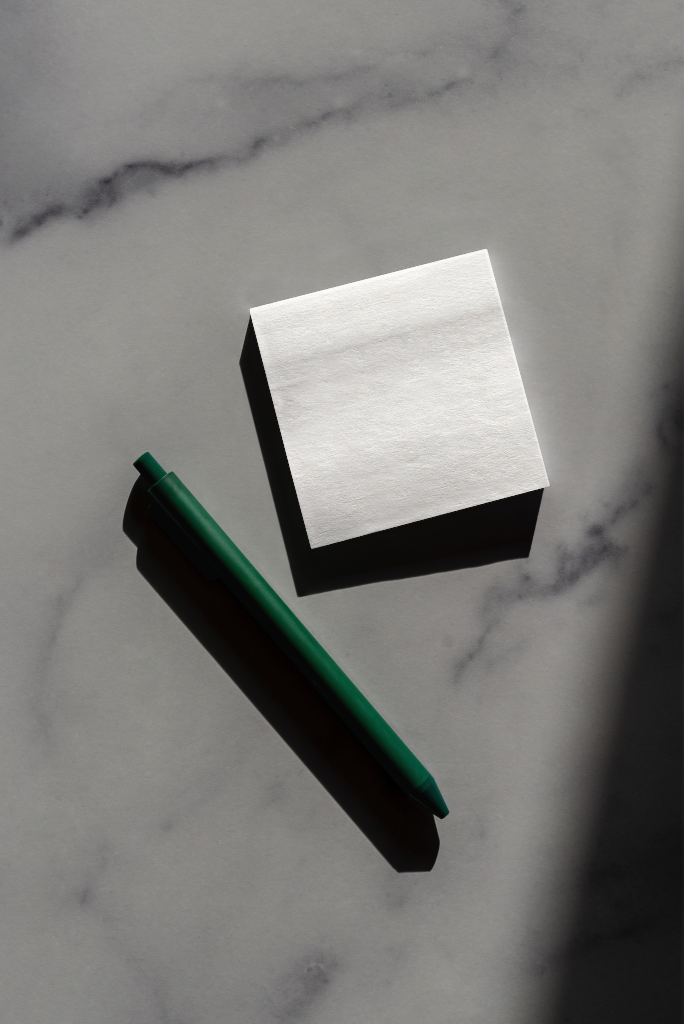 Notepad 2374 — With pen mockup surface