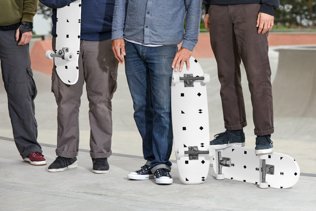 Skateboard 1671 — Multiple mockup surface