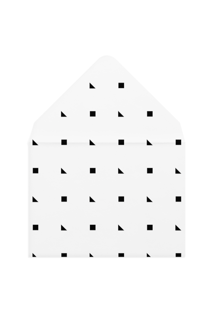 Envelope 1196 — Front, open mockup surface