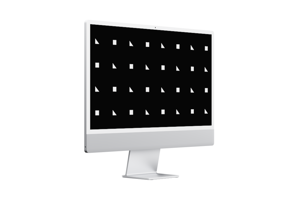 Display 2446 — 24-inch, silver mockup surface