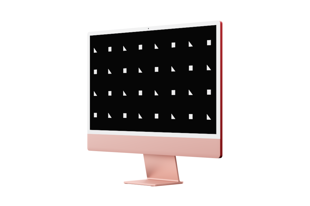 Display 2436 — 24-inch, pink mockup surface