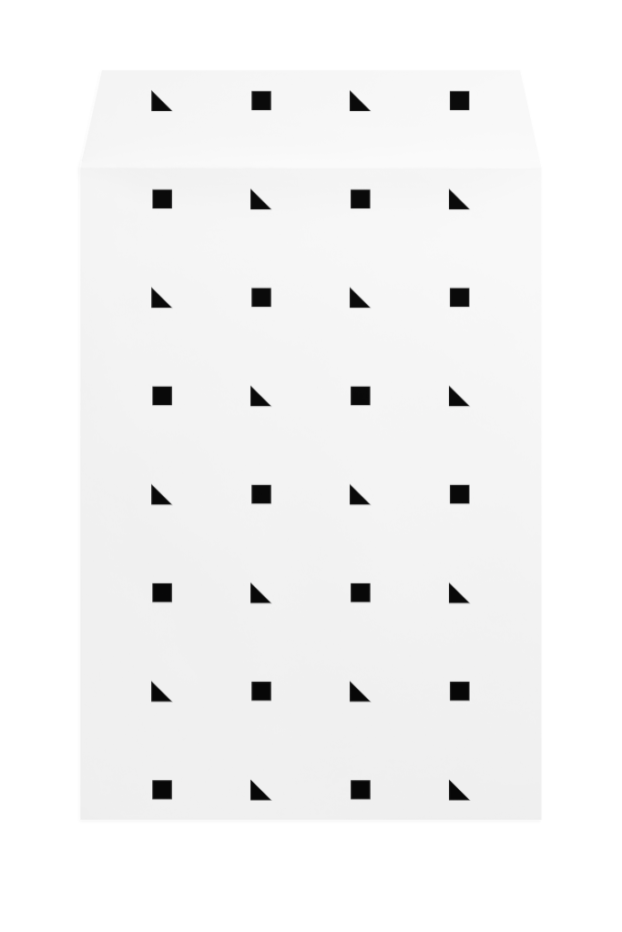 Envelope 1248 — Front, open mockup surface