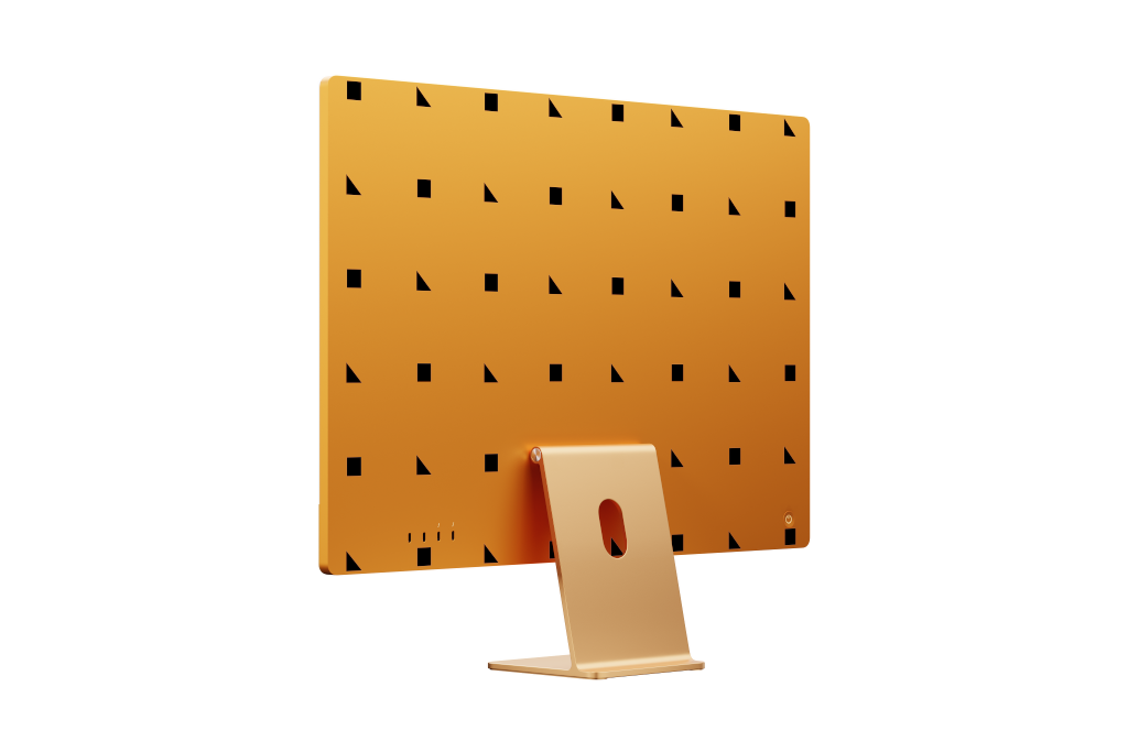 Object 2449 — 24-inch, yellow mockup surface