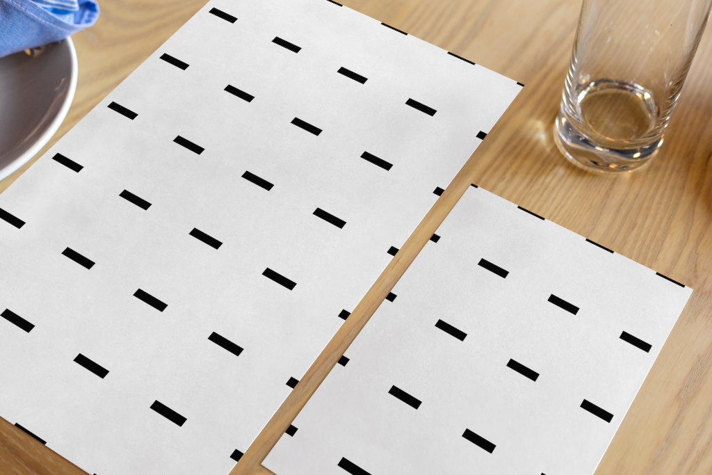 Flyer 2086 — Dual, on table mockup surface