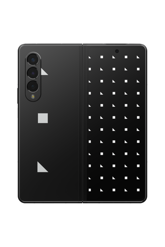 Display 2637 — Phone, Black, Outside mockup surface