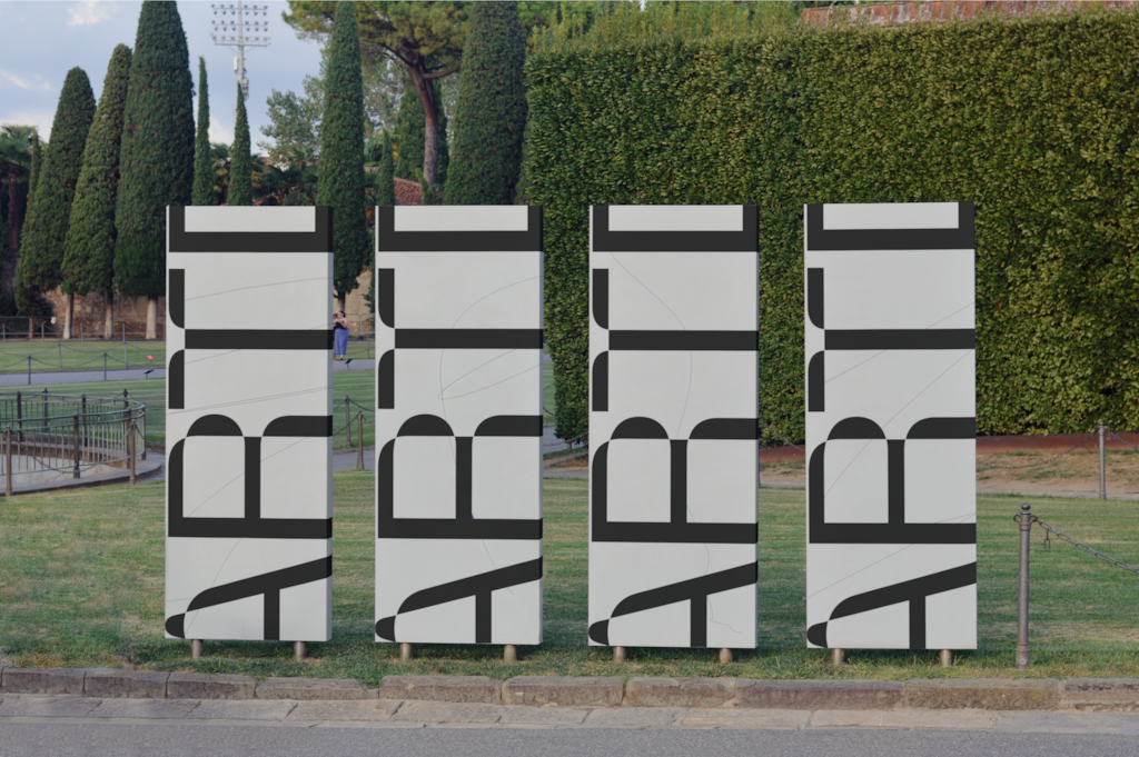 Billboard C03 010 — Multiple, freestanding mockup surface