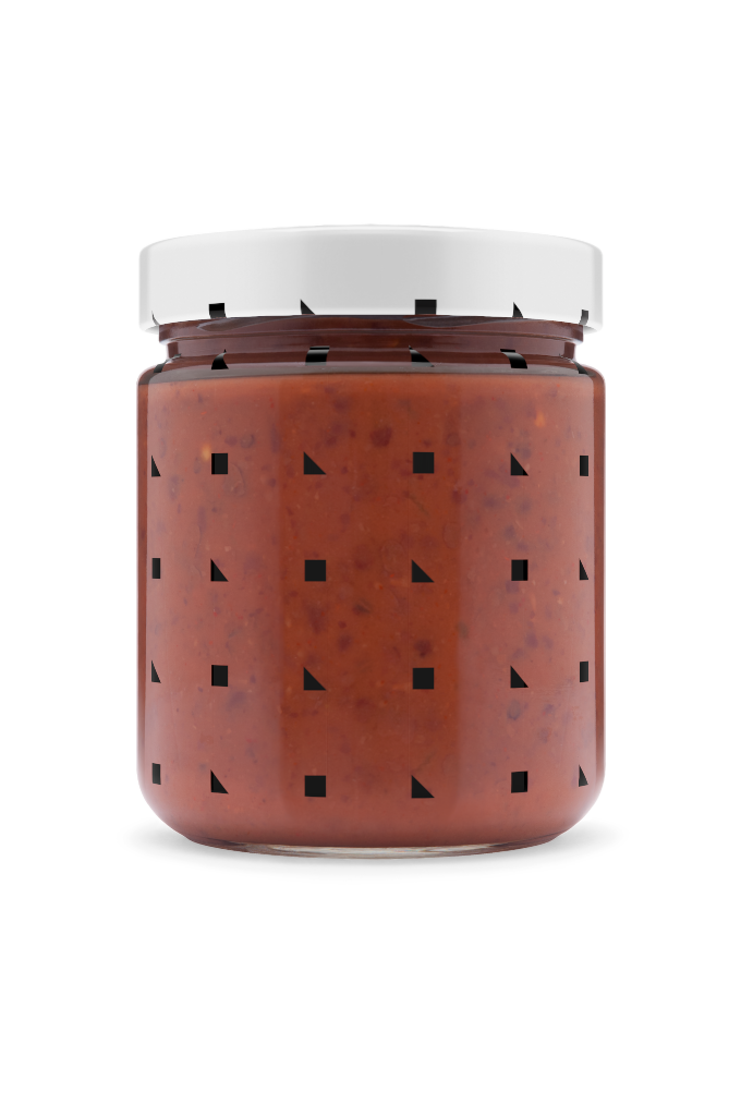 Jar 1331 — Glass, closed, with dip mockup surface