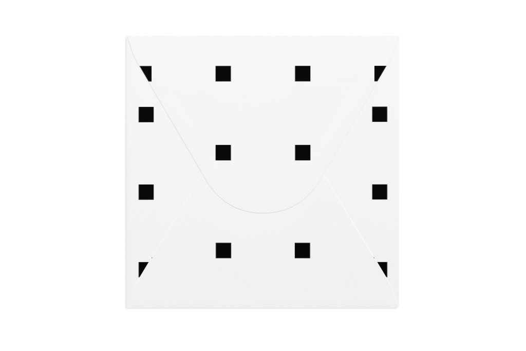 Envelope 1185 — Back, closed with flap, square mockup surface