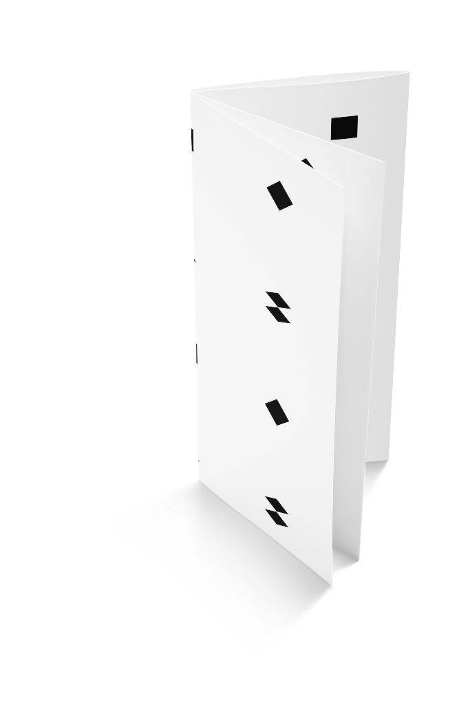 Brochure 0334 — Parallel fold, open mockup surface