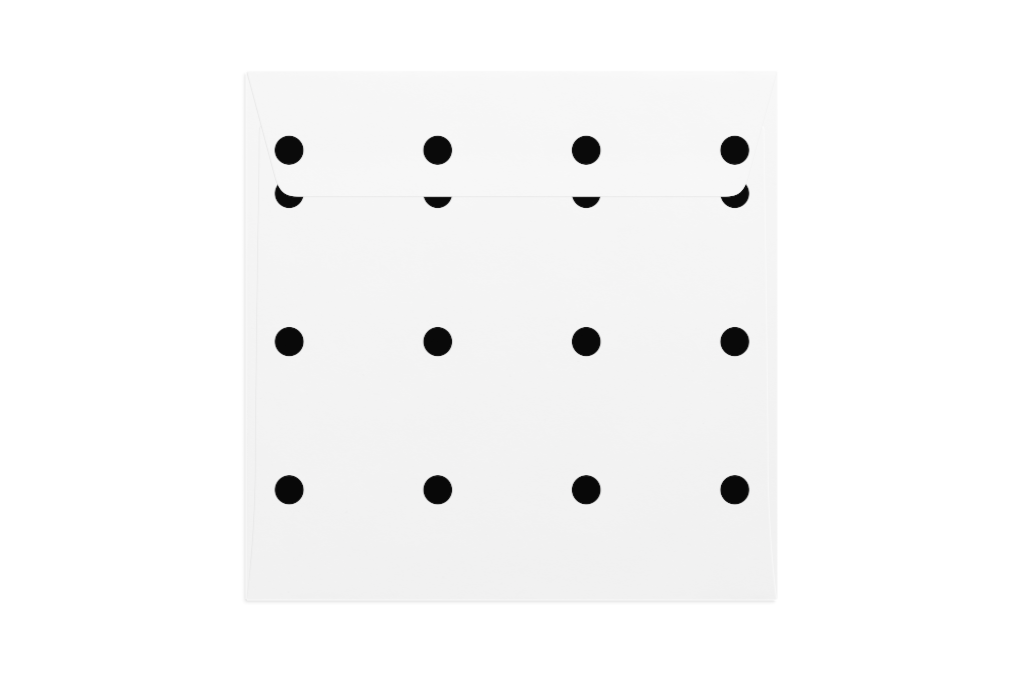 Envelope 1189 — Back, closed with flap, square mockup surface