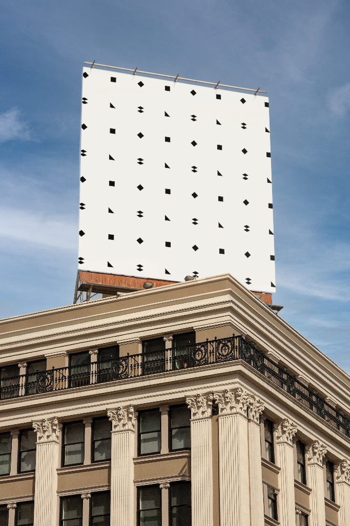 Billboard 2568 — Above building mockup surface