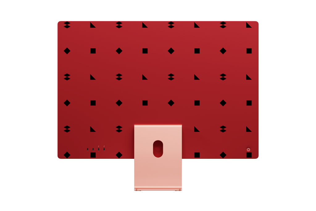 Object 2432 — 24-inch, pink mockup surface