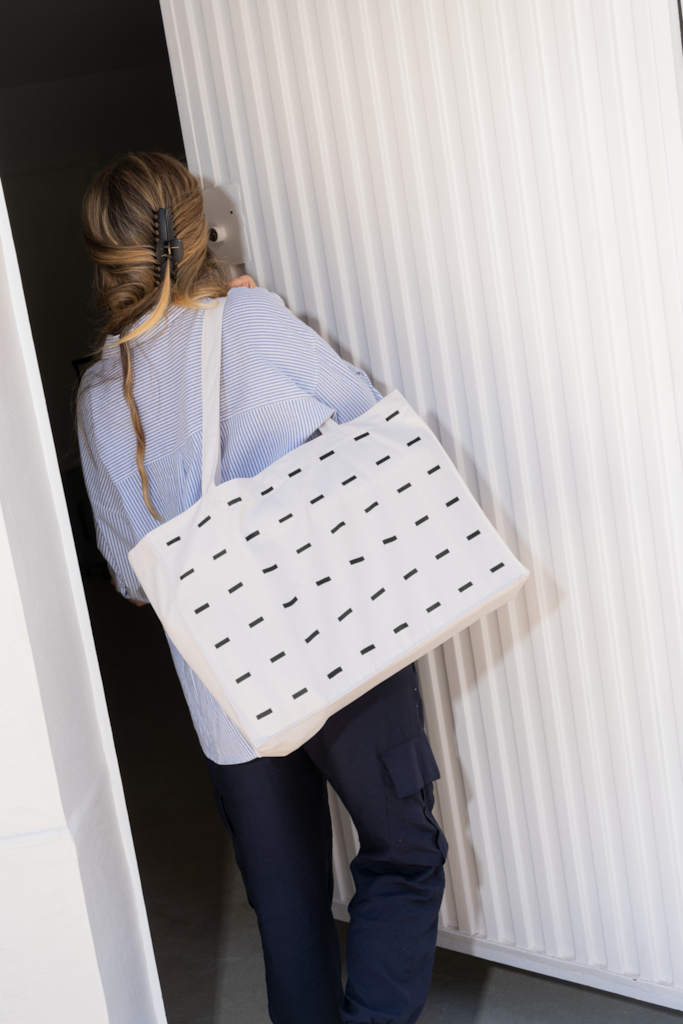 ELT Tote Bag 03 Mockup — On shoulder mockup surface