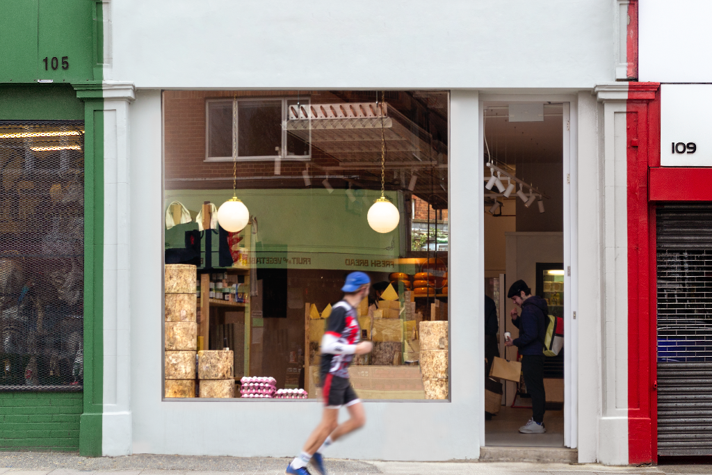Storefront 2338 — Front, with glass mockup surface