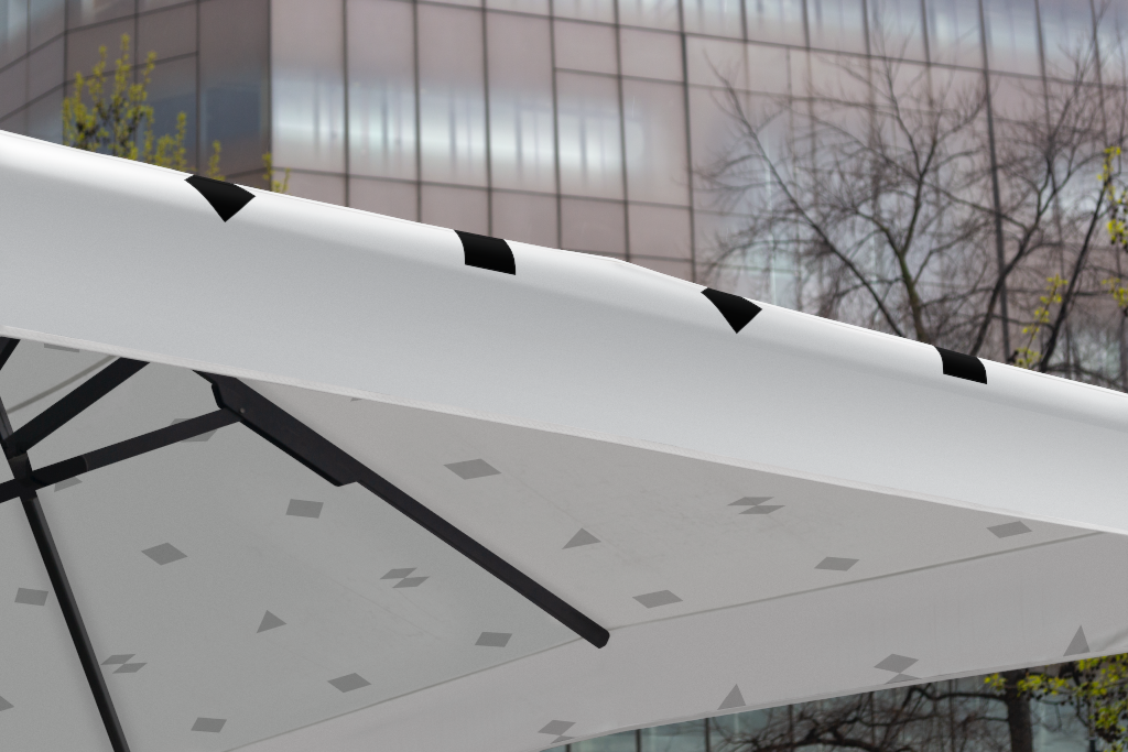 Furniture 2281 — Patio umbrella detail mockup surface