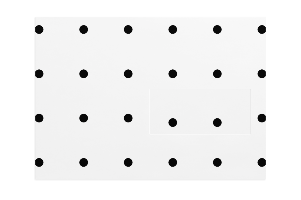 Envelope 1227 — Front, closed with window mockup surface