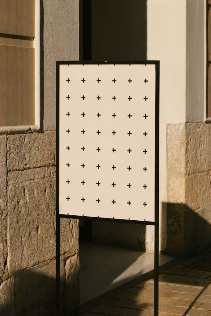 LB25 W17 Le Poster Mockup — Framed mockup surface