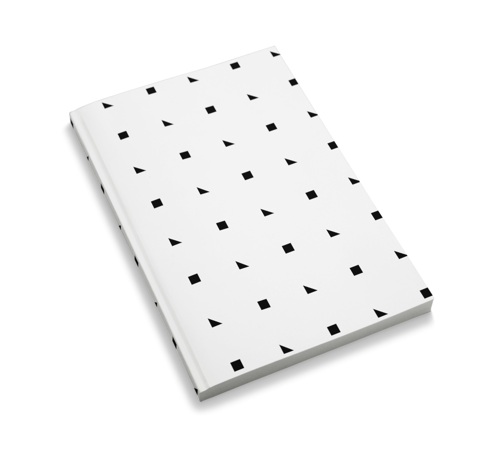 Book 0129 — Softcover, closed mockup surface