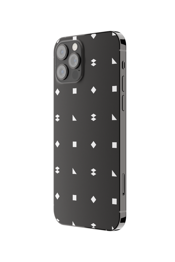 Object 2237 — Phone, graphite vertical mockup surface