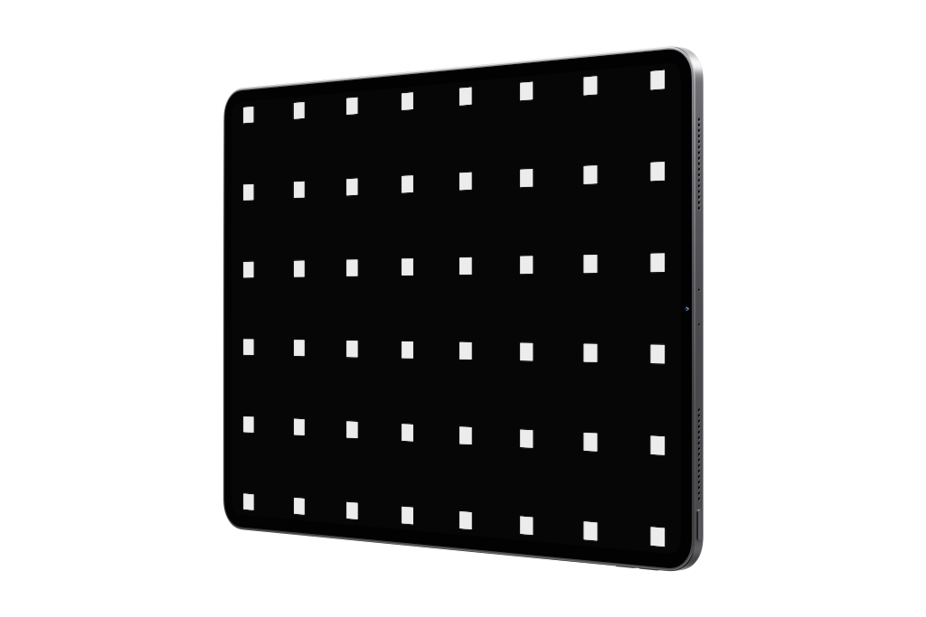 Display 2382 — Tablet, gray horizontal mockup surface