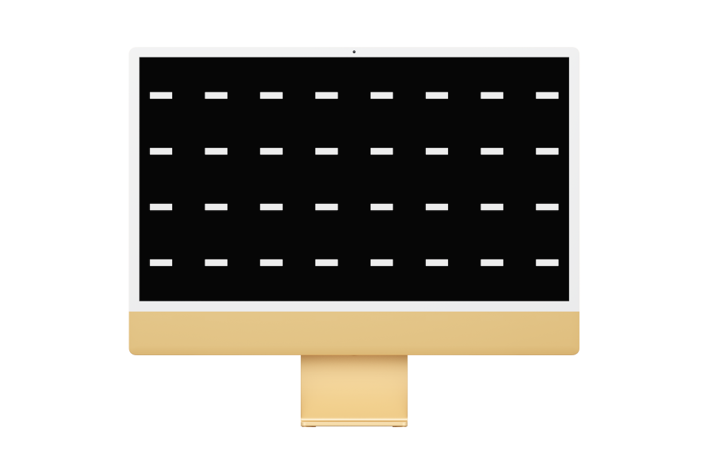 Display 2453 — 24-inch, yellow mockup surface