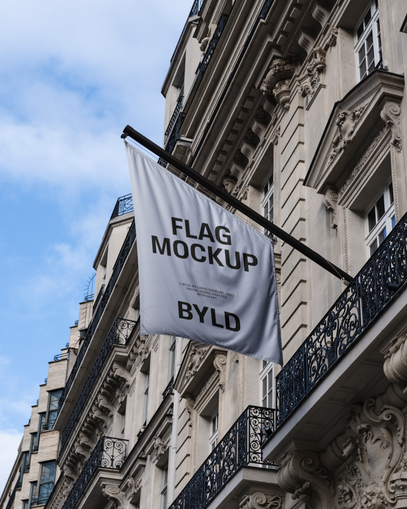 Flag 01 — On building mockup surface