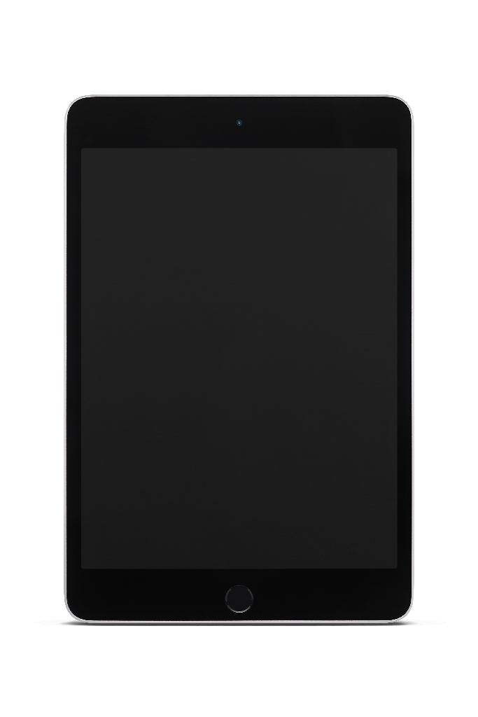Display 0813 — Tablet, standing vertical mockup surface