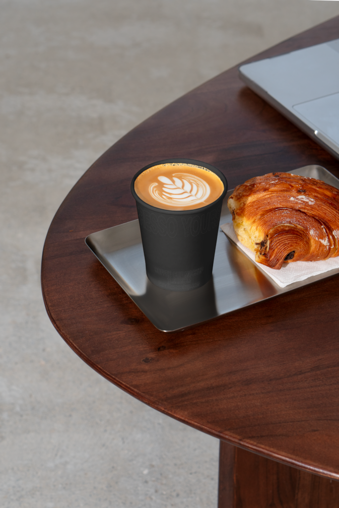 EY Coffee Cup 03 Mockup — Paper mockup surface