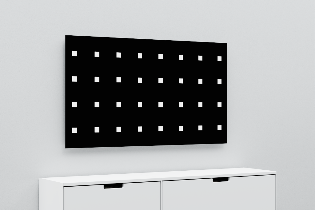 Display 2600 — TV, 55-inch, wall mounted mockup surface