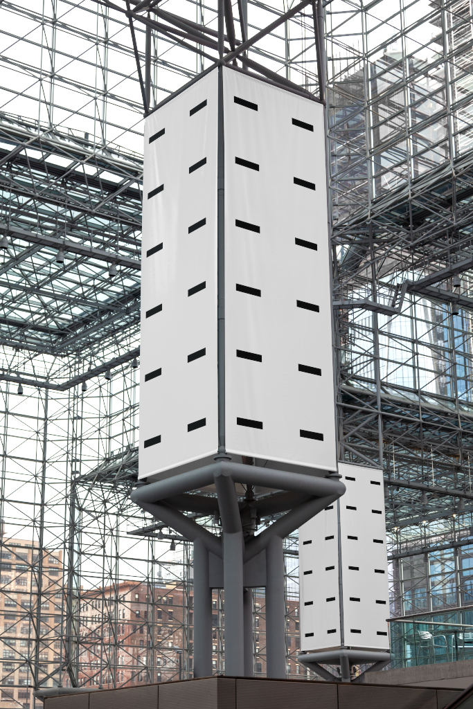 Banner 1576 — Towers mockup surface