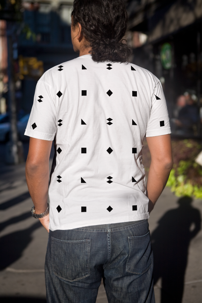 Shirt 0442 — male, back mockup surface