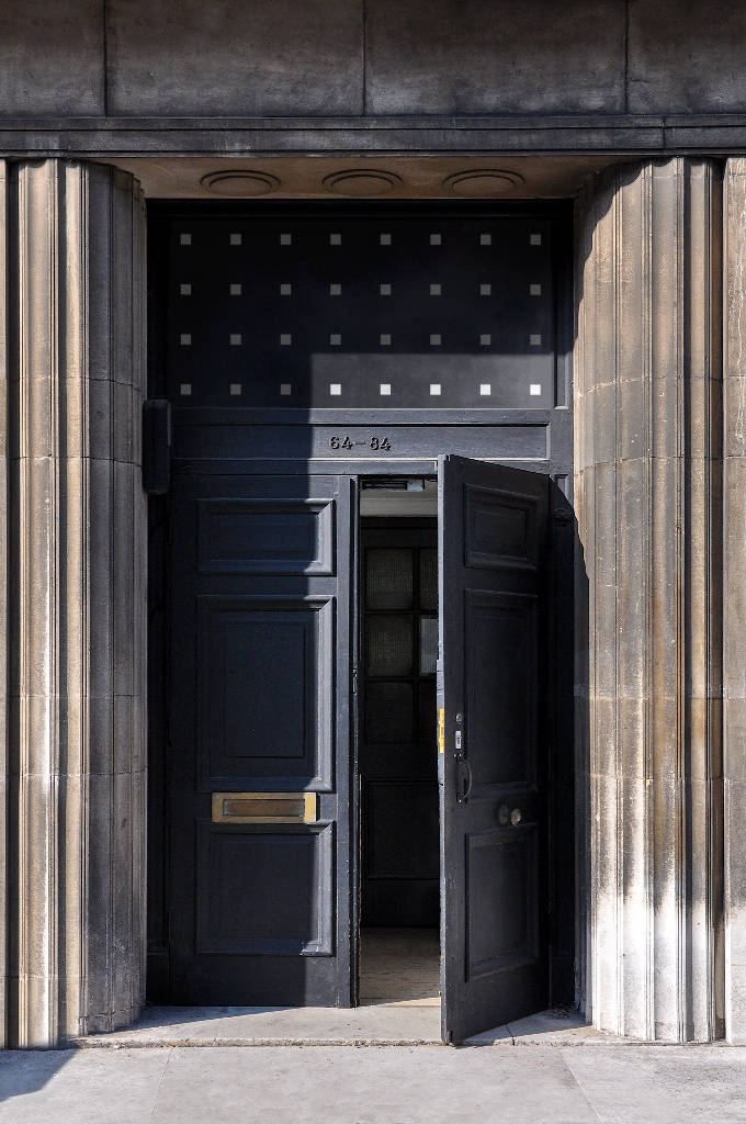 Building 2067 — Entrance mockup surface