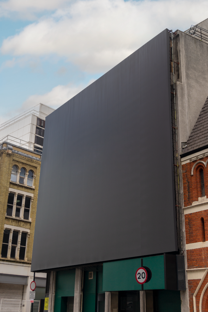 Wall 2323 — Hoarding board mockup surface