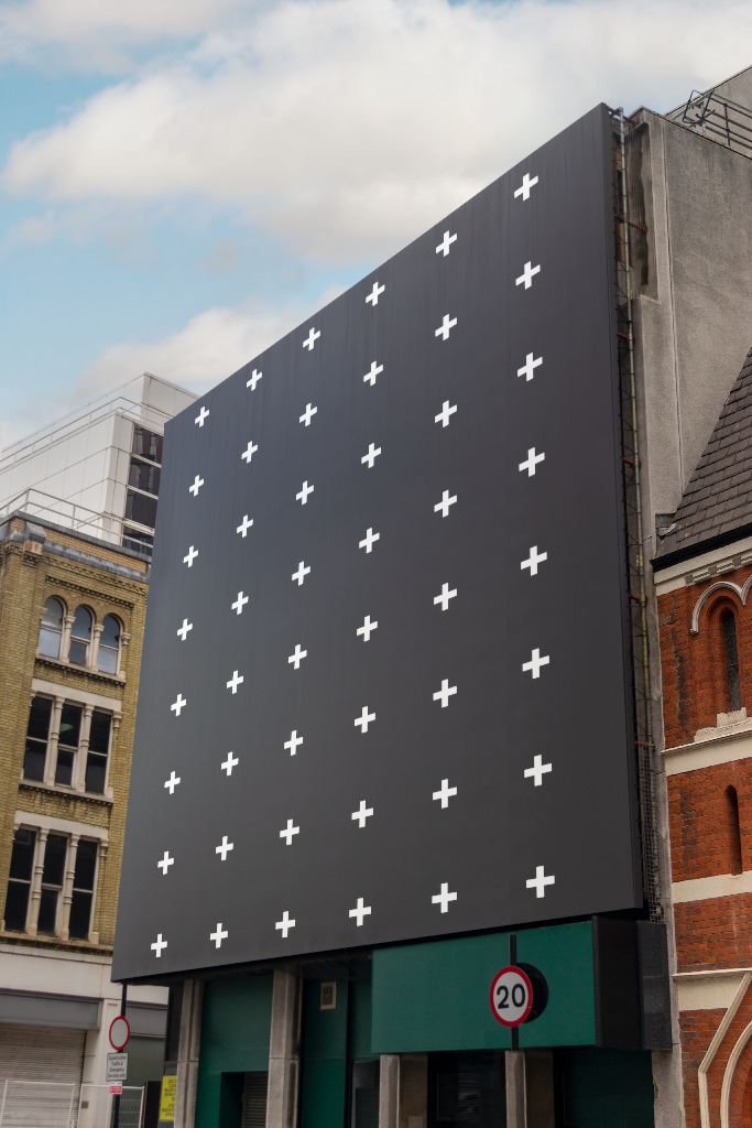 Wall 2323 — Hoarding board mockup surface