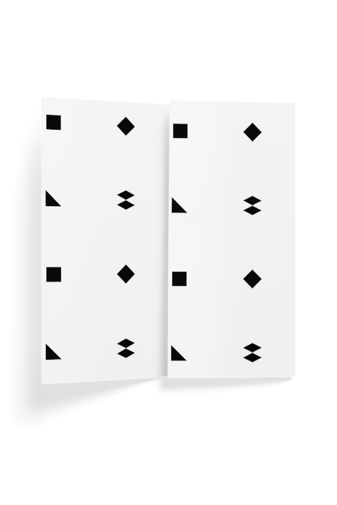 Brochure 1309 — Trifold, partially open mockup surface