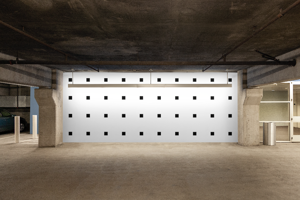 Wall 2582 — Garage interior mockup surface