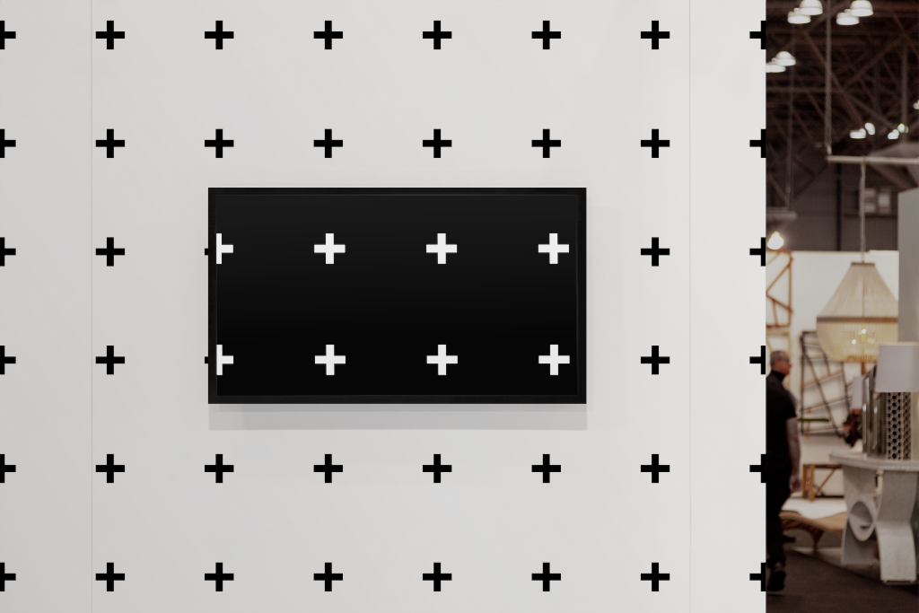 Display 1412 — TV, 55-inch mockup surface