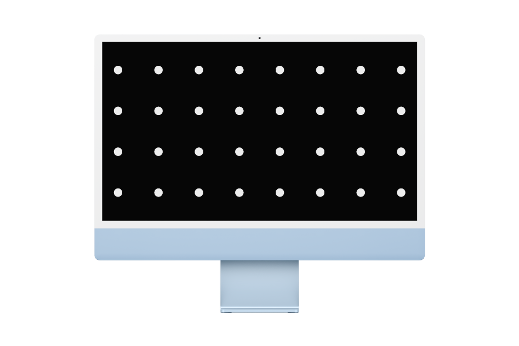 Display 2417 — 24-inch, blue mockup surface