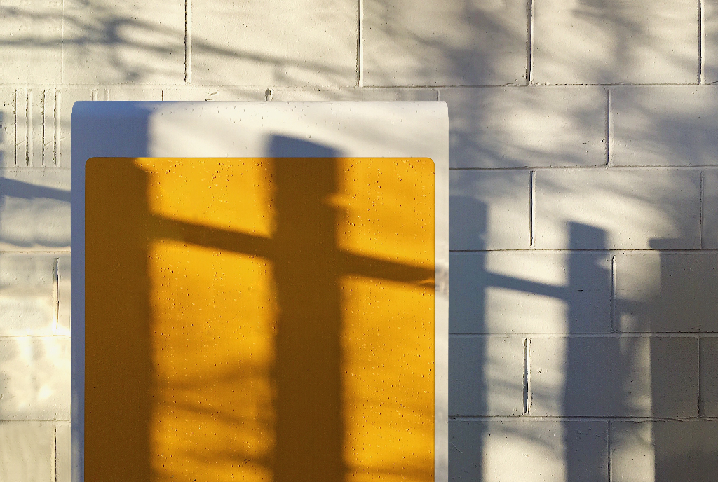 Sign 2077 — Freestanding mockup surface