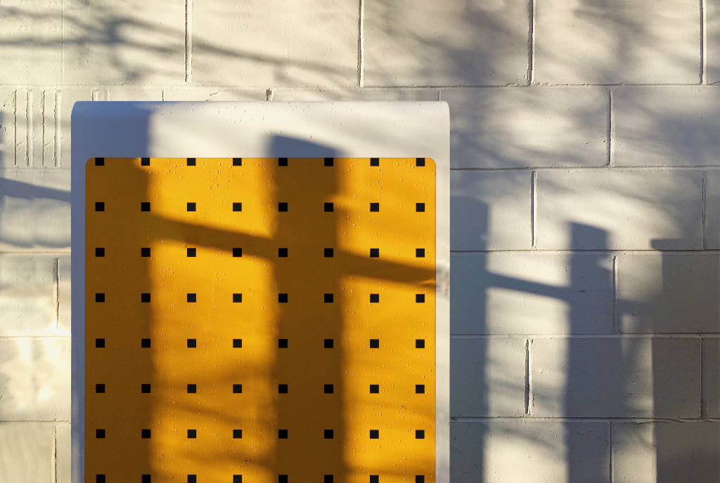 Sign 2077 — Freestanding mockup surface