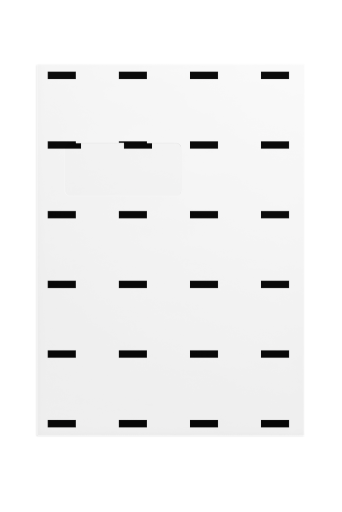 Envelope 1255 — Front, closed with window mockup surface