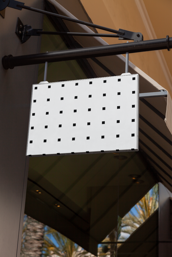 Sign 1835 — Hanging mockup surface
