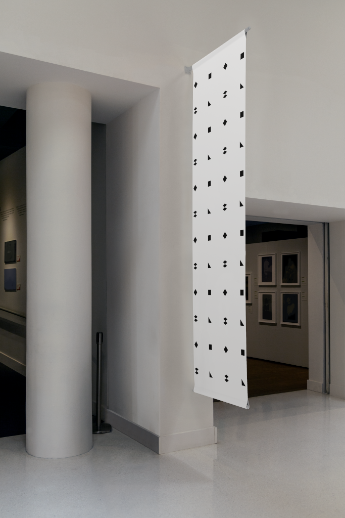 Banner 1750 — On wall, hanging mockup surface