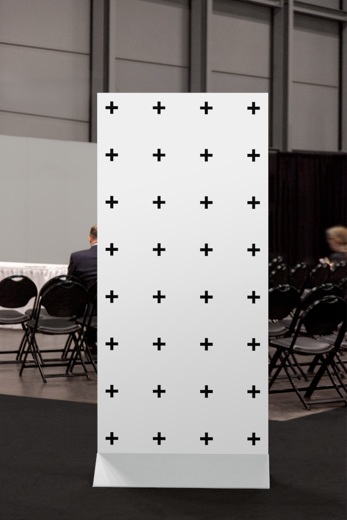 Sign 1596 — Standee mockup surface