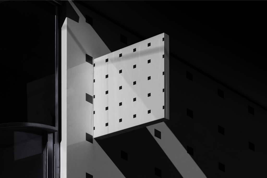 Sign 20 — On industrial building mockup surface